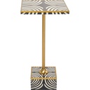 Side Table Zebra 25x25cm